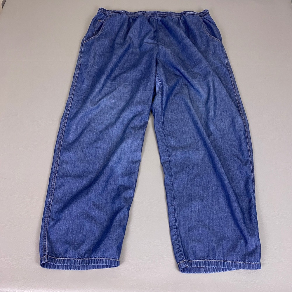 City Blues by Koret Denim Pants Womens Plus 20W Blue Tencel Cotton Elastic Waist